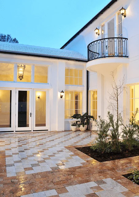 Luxury marble patio paver exterior